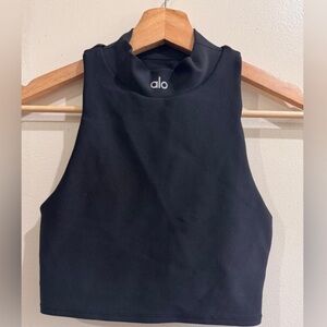 ALO Yoga Sleek Black Tank Top